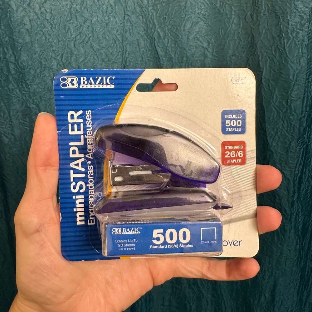 Mini Stapler - Purple